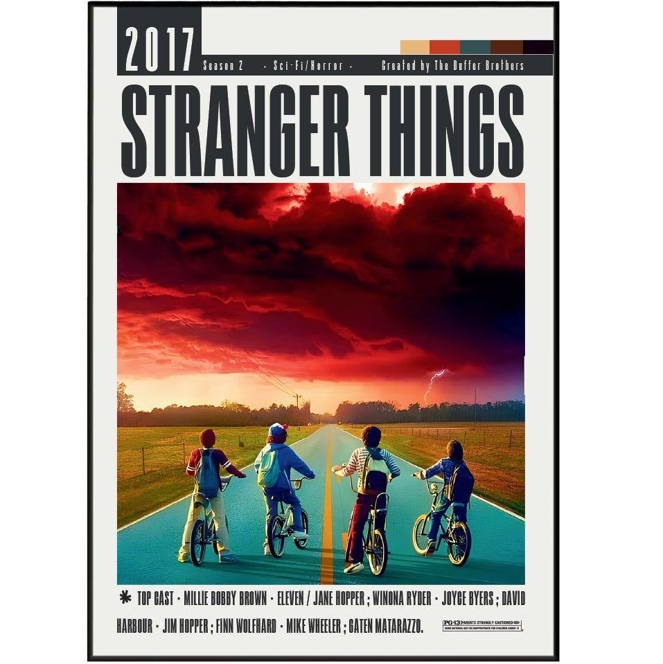Stranger Things Season 2 Poster - 98 Types Studio