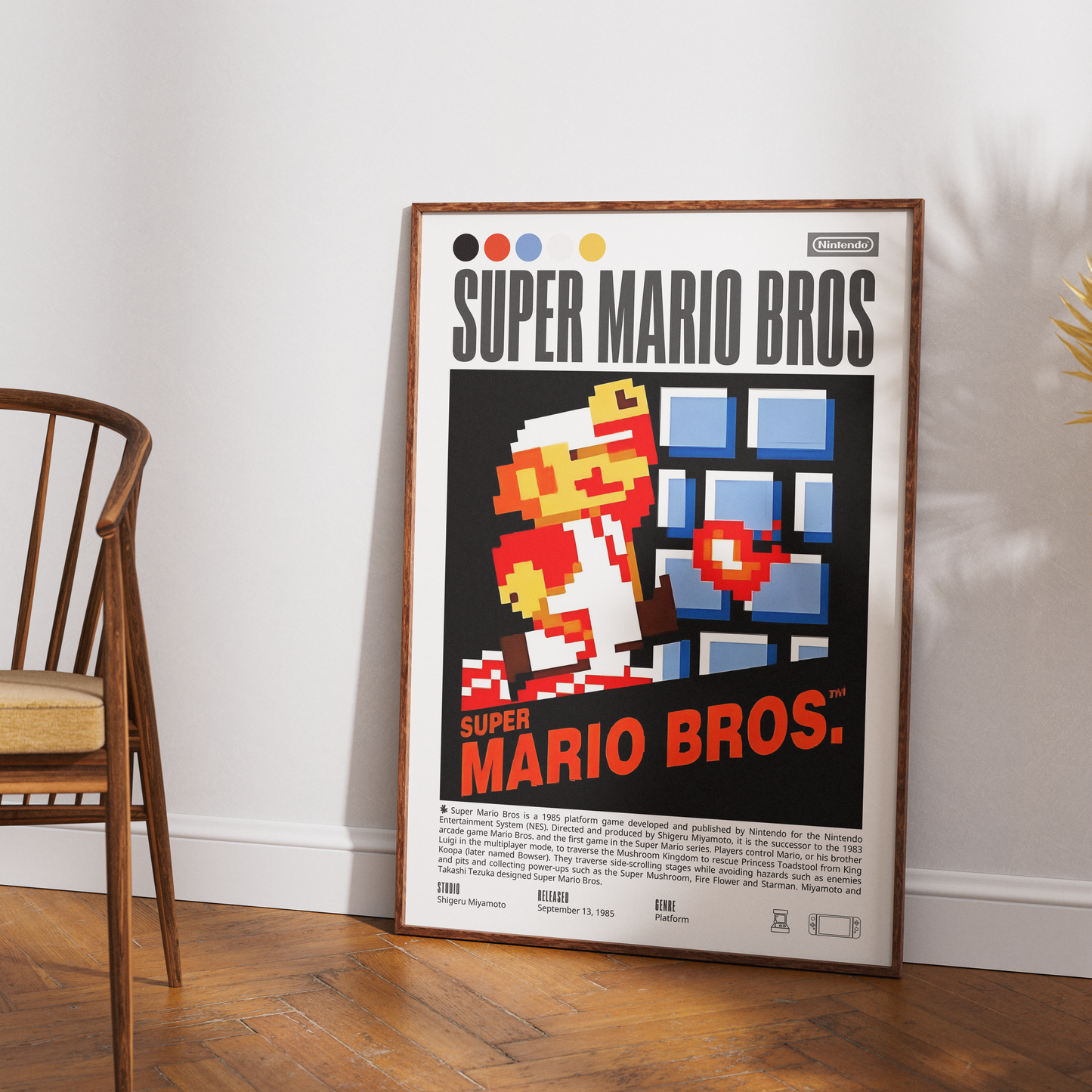 Super Mario Bros Video Game Poster