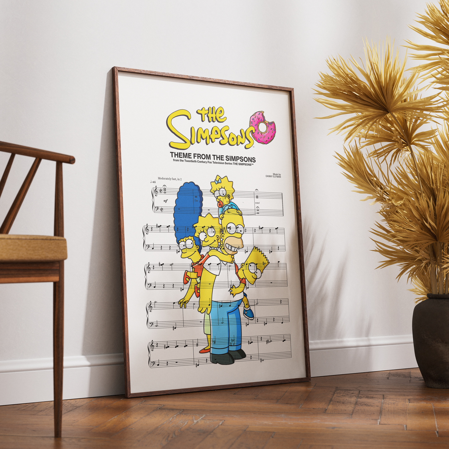 The Simpsons Theme Song Print | Sheet Music Wall Art