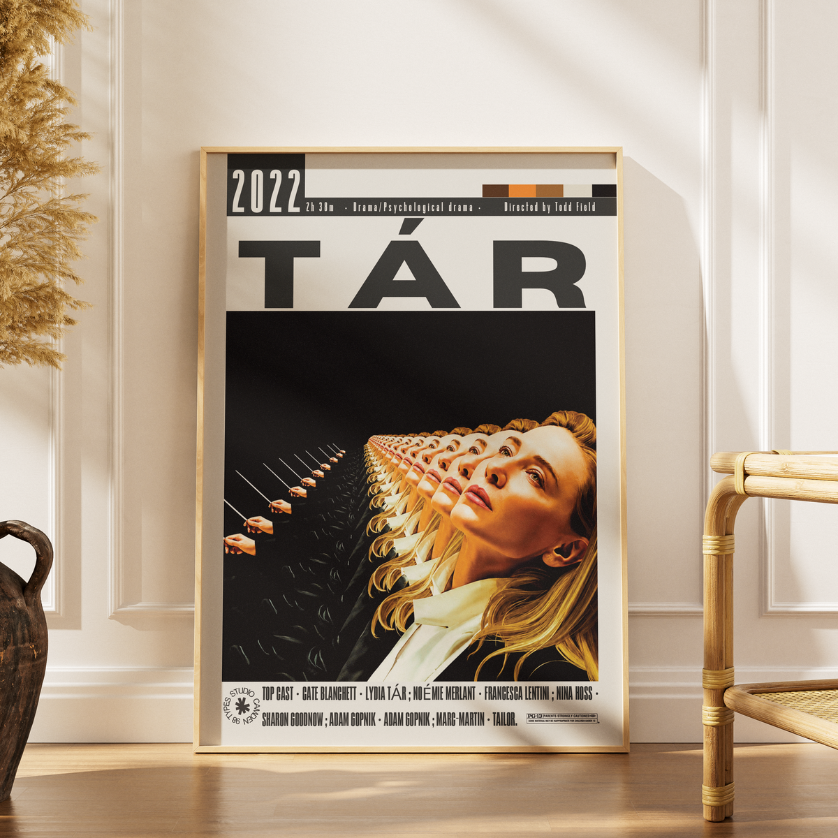 Tar 2022 Todd Field film poster print UK — Cate Blanchett Lydia Tar Berlin Philharmonic conductor drama wall art 260gsm printed in England Camden Market