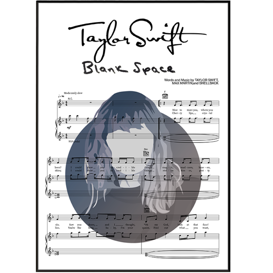 Taylor Swift - Blank Space Poster