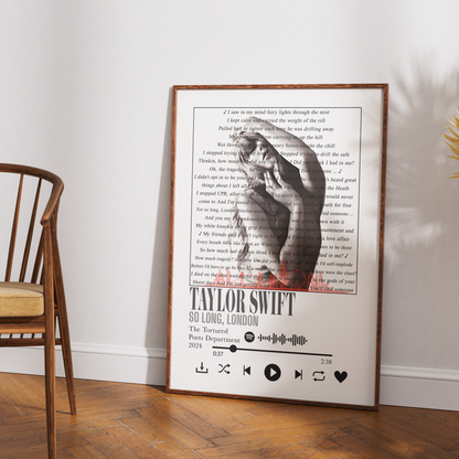Taylor Swift – So Long, London Poster