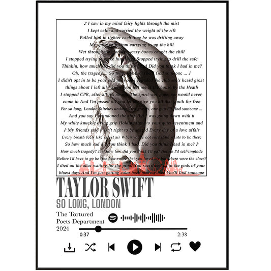 Taylor Swift – So Long, London Poster