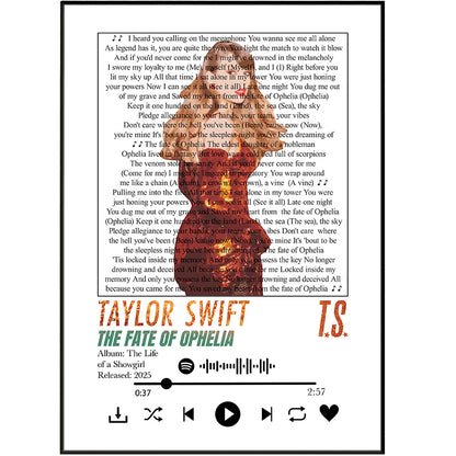 Taylor Swift – The Fate of Ophelia Poster