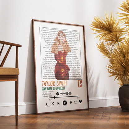 Taylor Swift – The Fate of Ophelia Poster