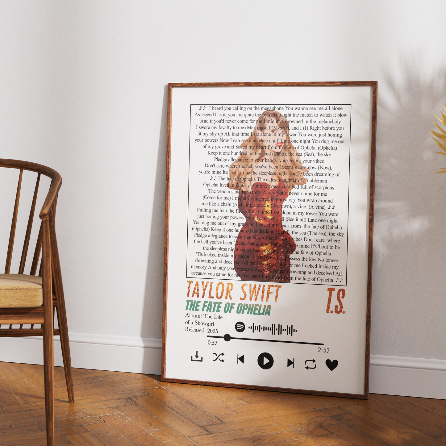 Taylor Swift – The Fate of Ophelia Poster