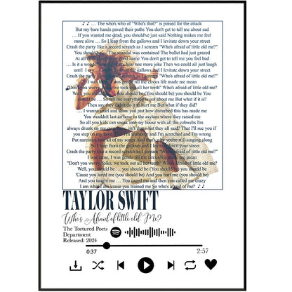 Taylor Swift – Who’s Afraid of Little Old Me? Poster