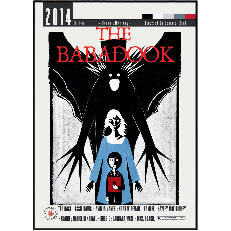 The Babadook 2014 Jennifer Kent film poster print UK — Essie Davis Australian horror grief depression wall art 260gsm printed in England Camden Market