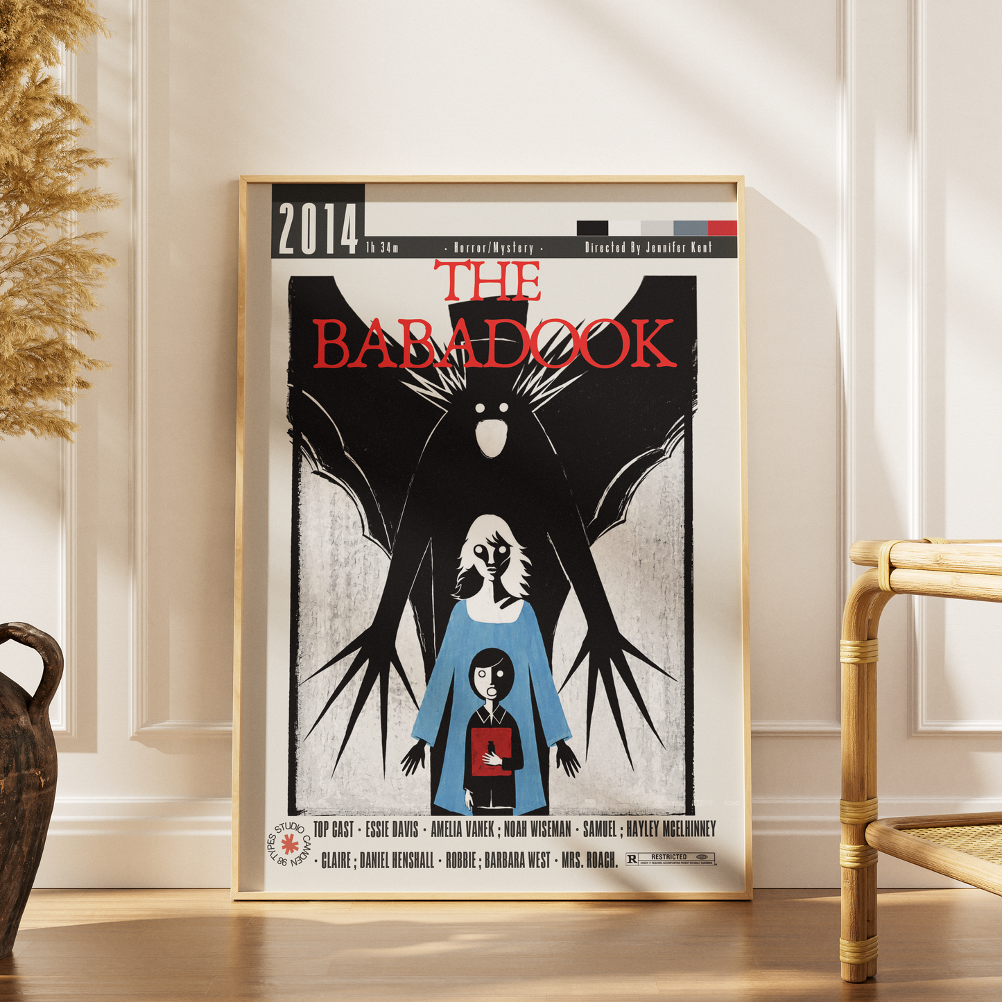 The Babadook 2014 Jennifer Kent film poster print UK — Essie Davis Australian horror grief depression wall art 260gsm printed in England Camden Market