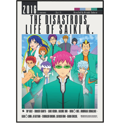 The Disastrous Life of Saiki K. (2016) Poster