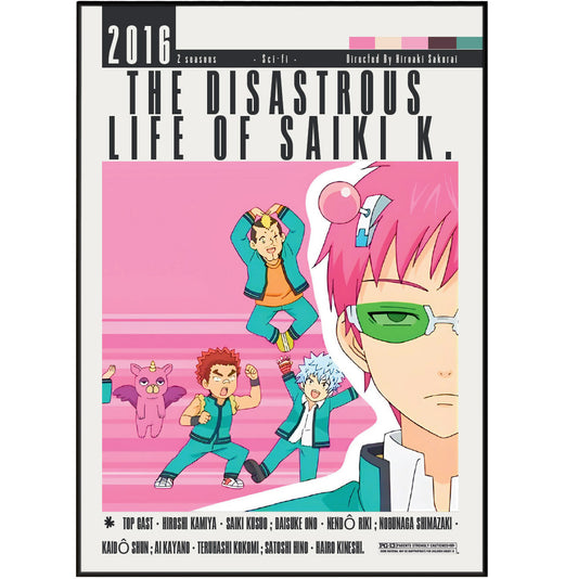 The Disastrous Life of Saiki K (2016) Poster