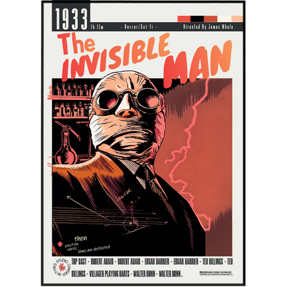 The Invisible Man (1933) Poster UK | Classic Horror