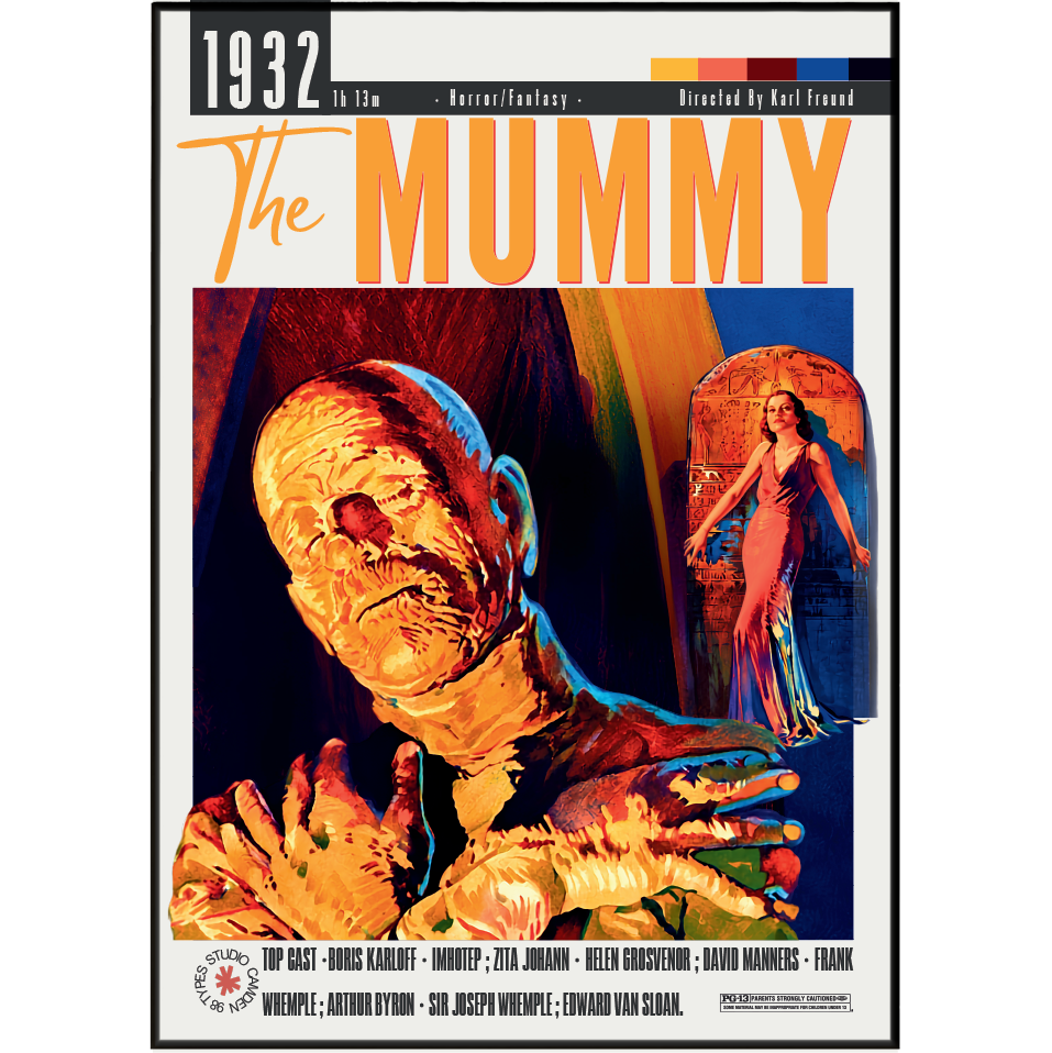 The Mummy (1932) Film Poster Print UK | Brendan Fraser
