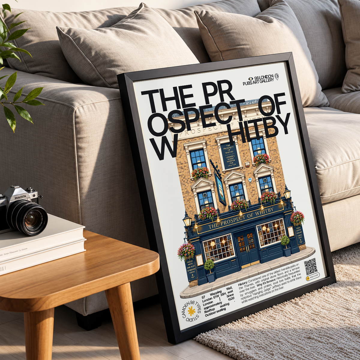 The Prospect of Whitby Poster | Wapping London Pub Art Print
