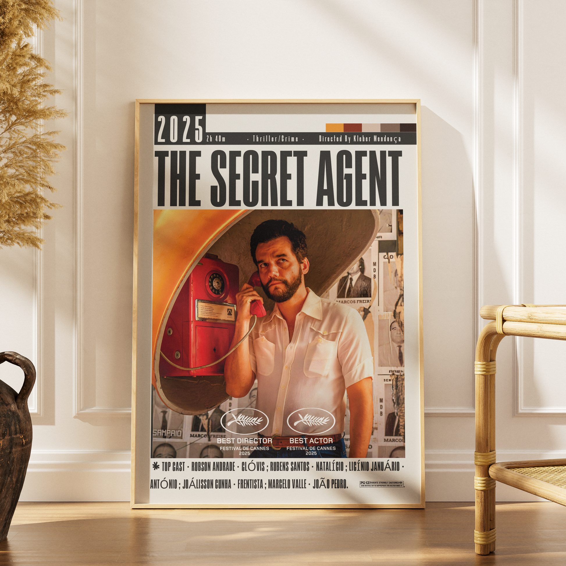 The Secret Agent 2025 movie poster art print UK