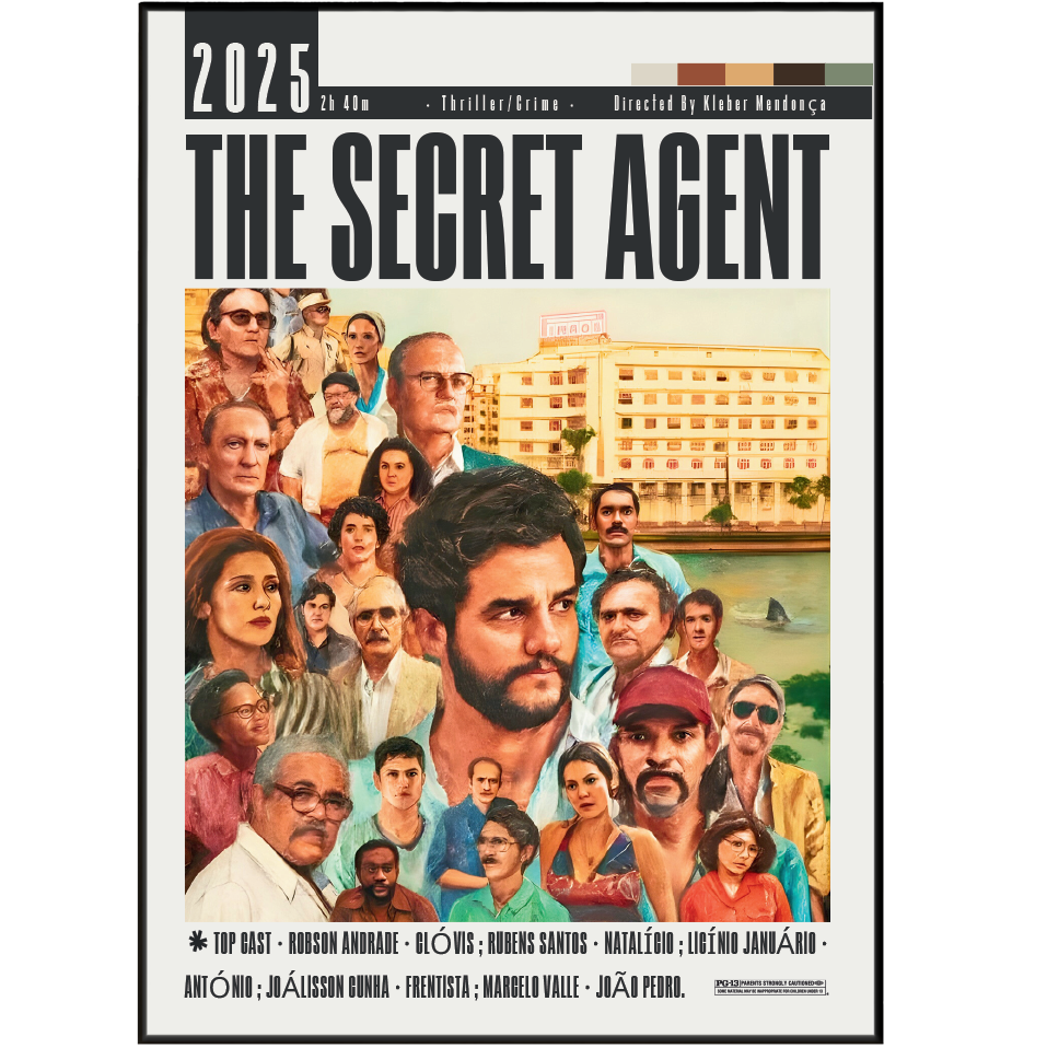 The Secret Agent 2025 movie poster art print UK