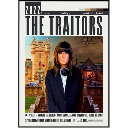 The Traitor TV Series Poster | Minimalist Wall Art Print UK - 98 Types Studio