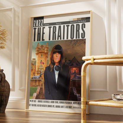 The Traitor TV Series Poster | Minimalist Wall Art Print UK - 98 Types Studio