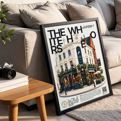 The White Horse Poster | Fulham London Pub Art Print