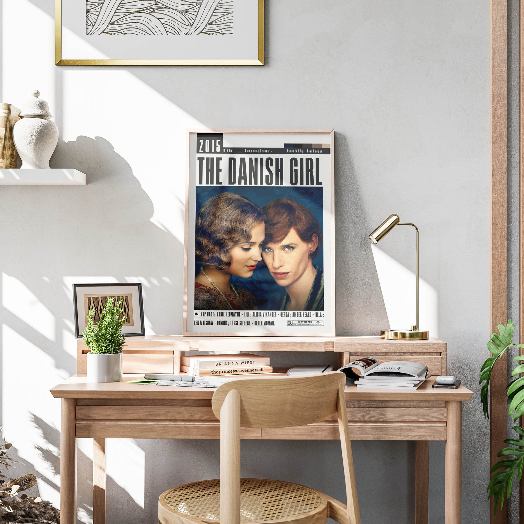 The Danish Girl Movie PosterThe Danish Girl 2015 LGBTQ+ film poster — Eddie Redmayne Alicia Vikander Lili Elbe Gerda Wegener 1920s transgender wall art print UK

