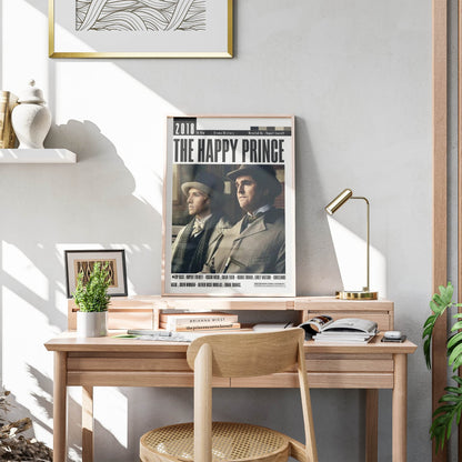 The Happy Prince 2018 LGBTQ+ film poster — Rupert Everett Oscar Wilde exile Paris tragedy wall art print UK
 - 98types