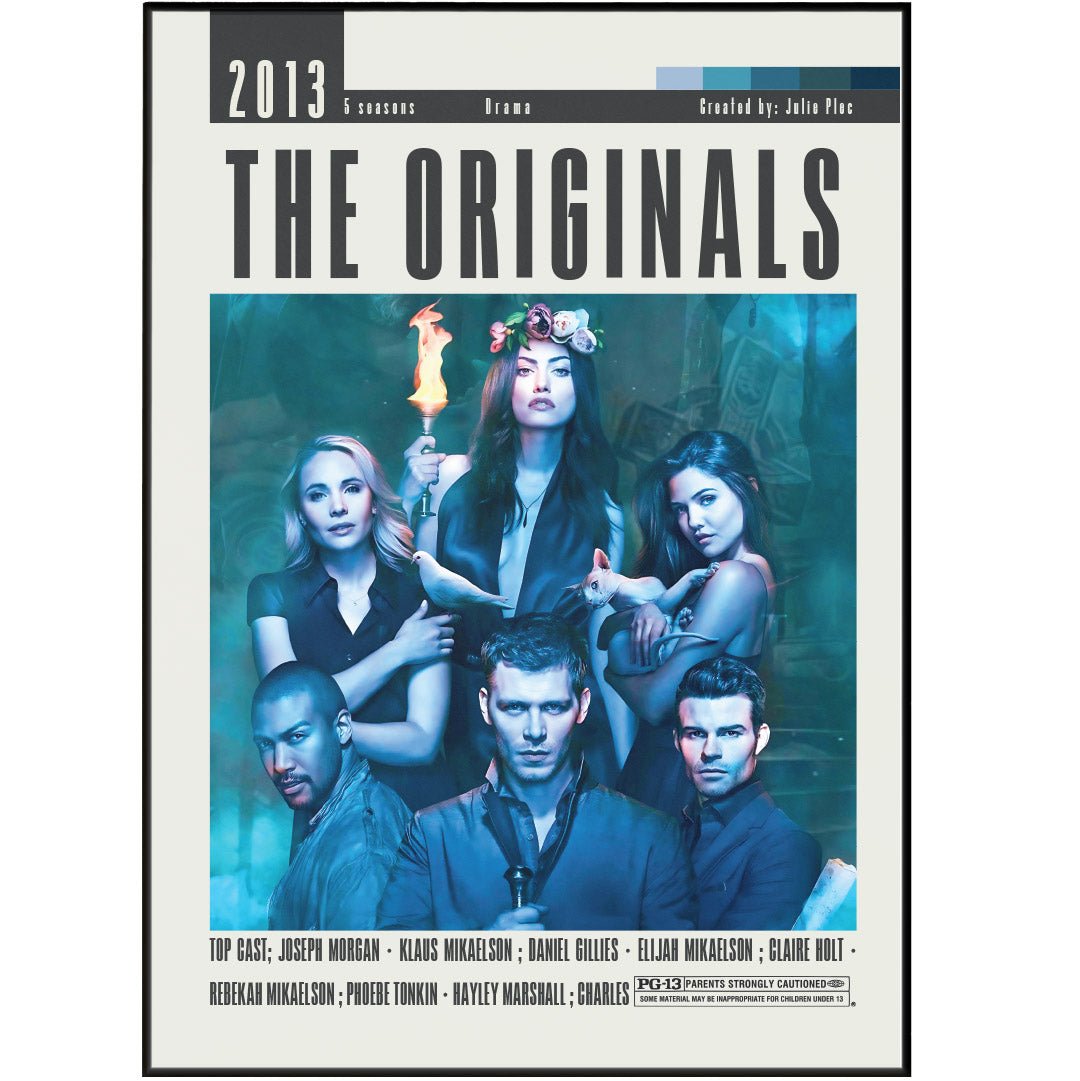 The Originals CW TV series poster — Mikaelson family vampire wall art print UK

