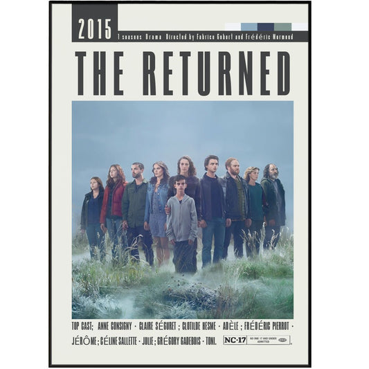 The Returned Les Revenants French TV series poster — supernatural drama wall art print UK
