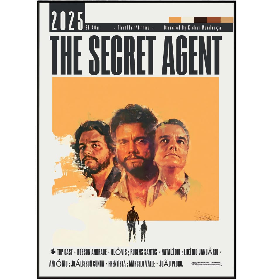 The Secret Agent 2025 movie poster art print UK
