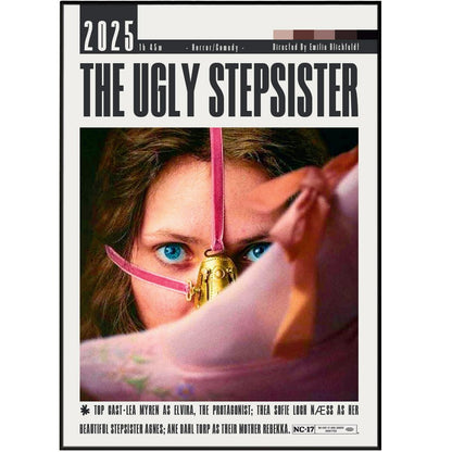 The Ugly Stepsister 2025 horror film poster — Norwegian dark fairy tale body horror Cinderella wall art print UK

