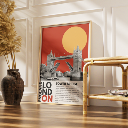 Tower Bridge Illustration Posters
