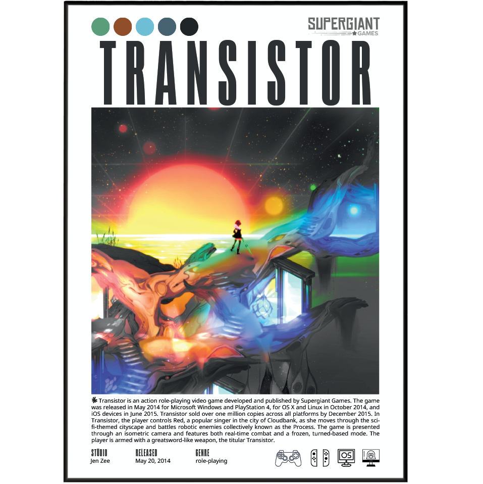 Transistor Video Game Poster