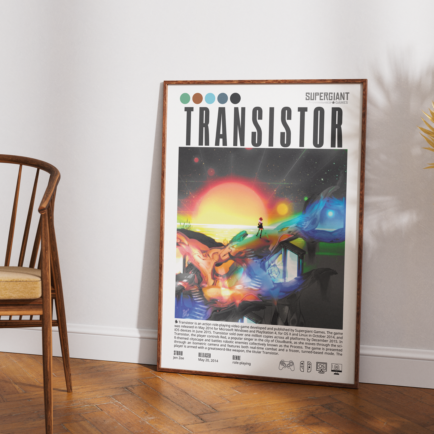 Transistor Video Game Poster