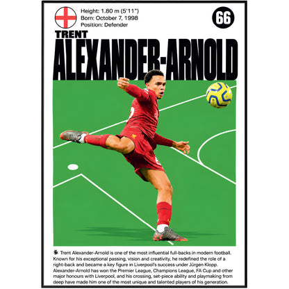 Trent Alexander-Arnold football poster – Trent Alexander-Arnold Football Profile Poster – 98types