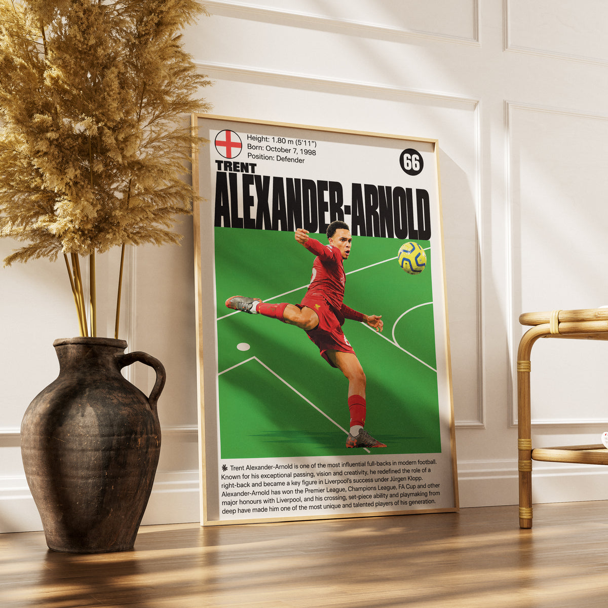 Trent Alexander-Arnold football poster – Trent Alexander-Arnold Football Profile Poster – 98types