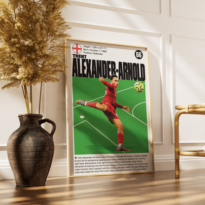 Trent Alexander-Arnold football poster – Trent Alexander-Arnold Football Profile Poster – 98types