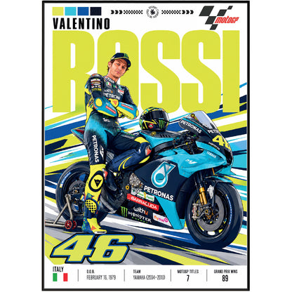 Valentino Rossi The Doctor #46 VR46 MotoGP legend poster