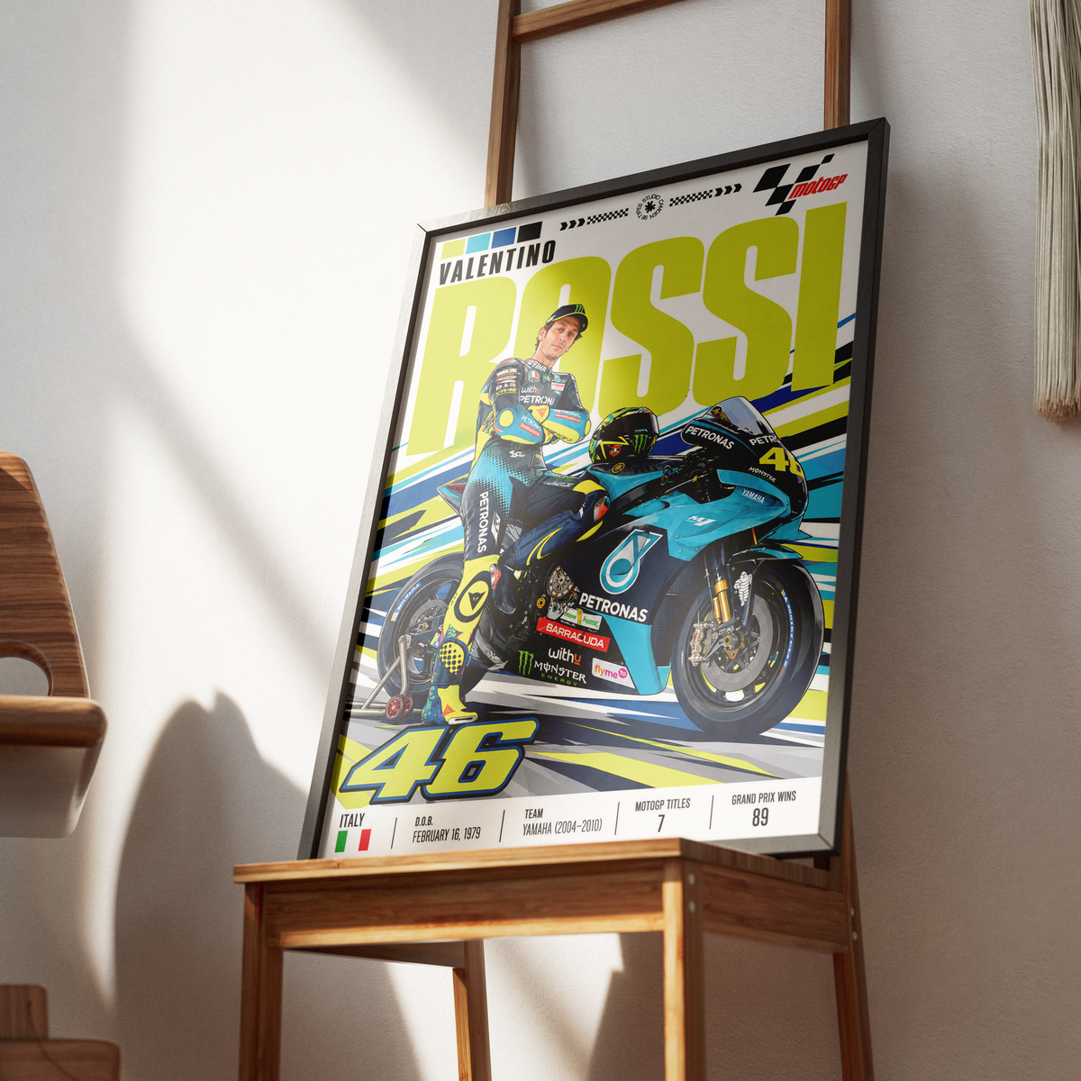 Valentino Rossi The Doctor #46 VR46 MotoGP legend poster