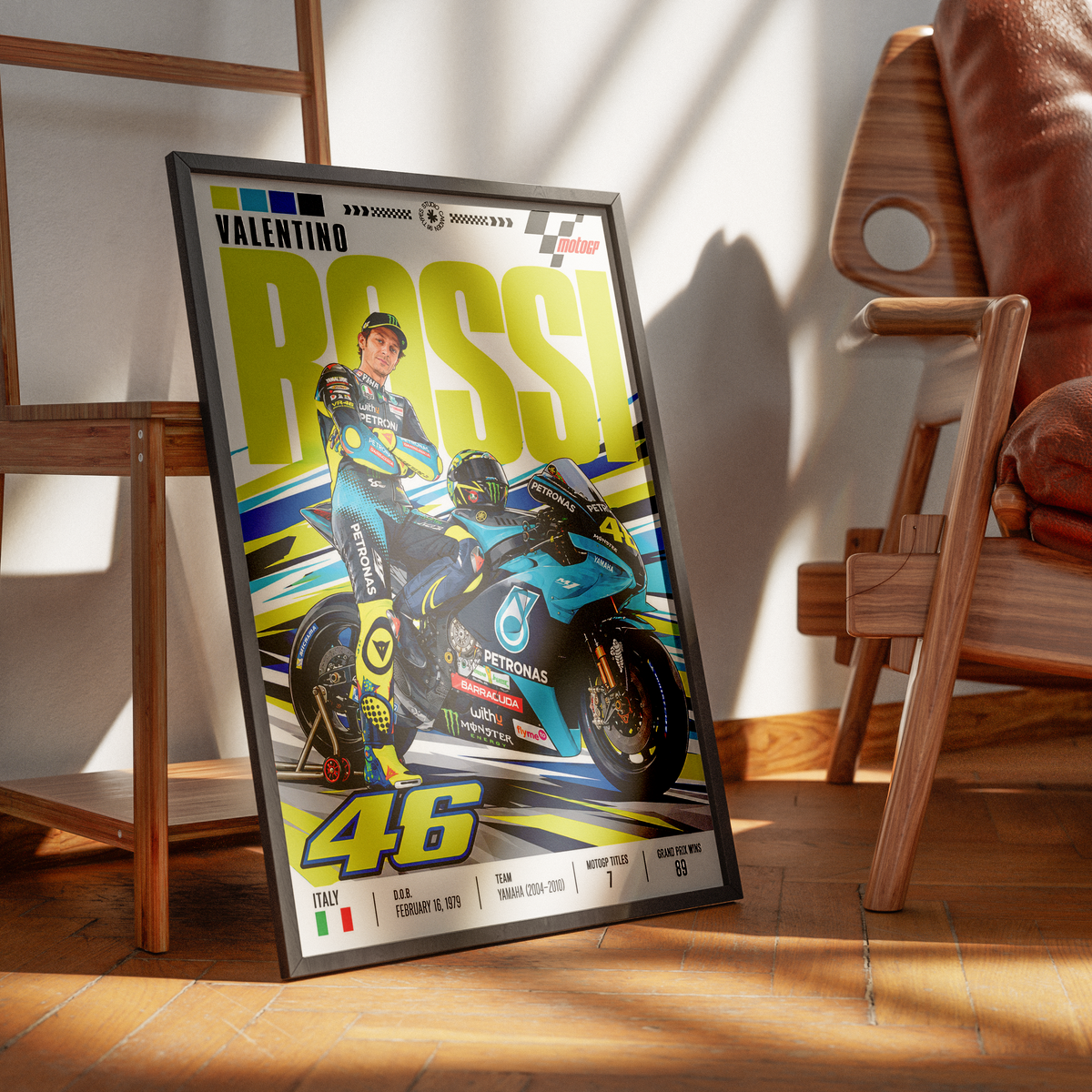 Valentino Rossi The Doctor #46 VR46 MotoGP legend poster