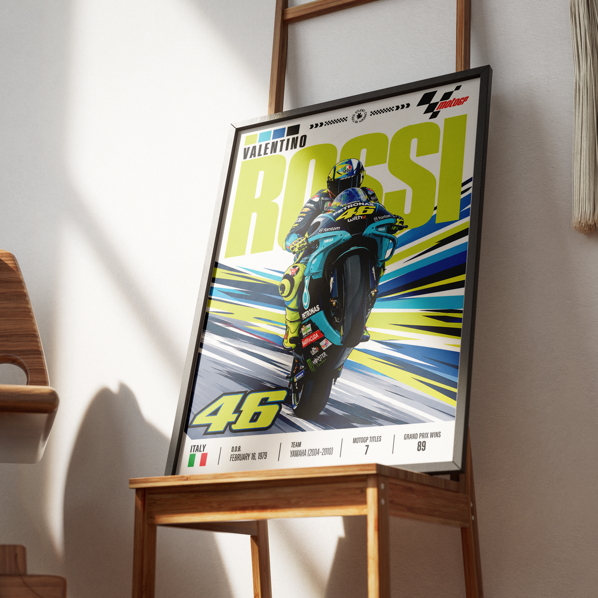 Valentino Rossi The Doctor #46 VR46 MotoGP legend poster