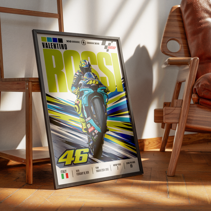Valentino Rossi The Doctor #46 VR46 MotoGP legend poster