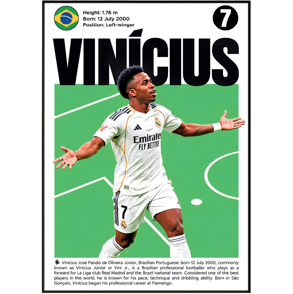 Vinícius Jr Poster poster print, view 2 – 98types