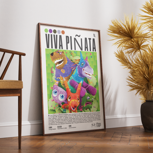 Viva Piñata (2006) Video Game Poster | Xbox | Wall Art Print UK