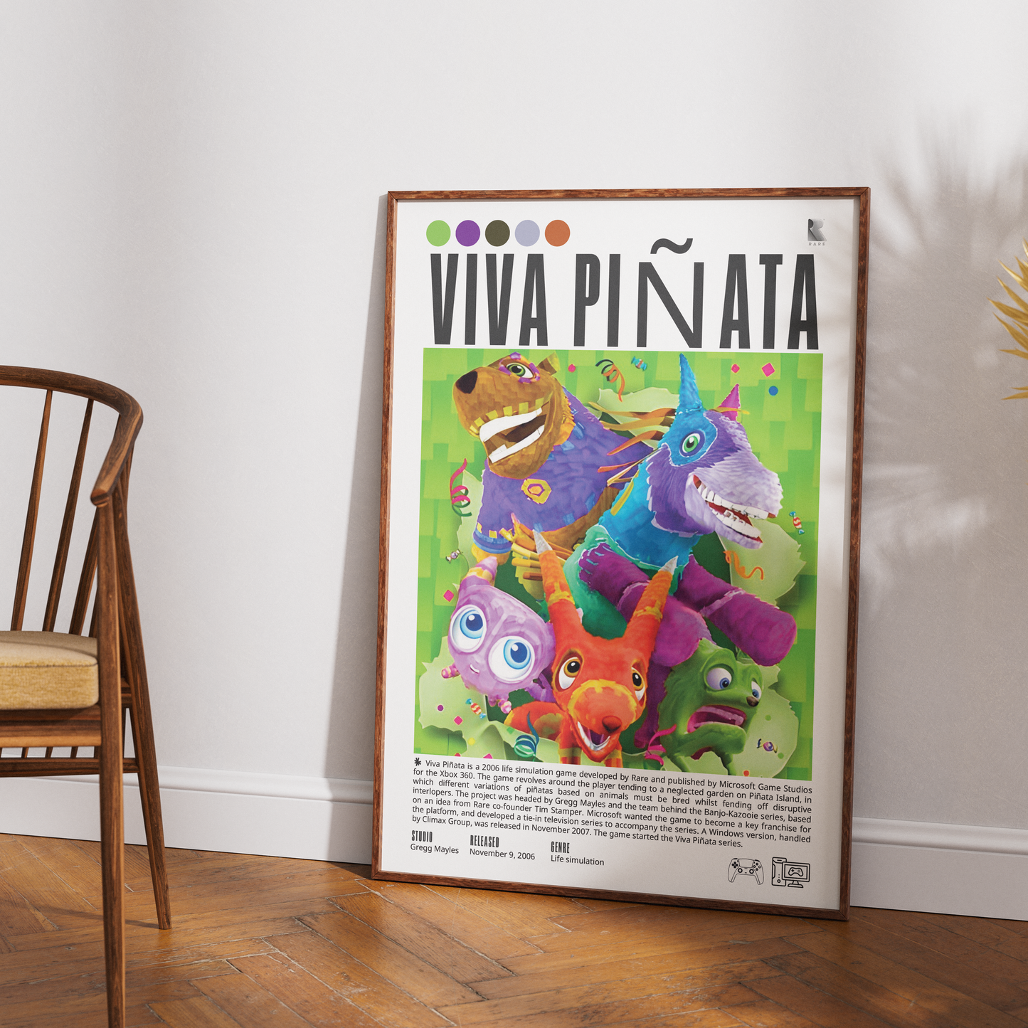 Viva Piñata (2006) Video Game Poster | Xbox | Wall Art Print UK