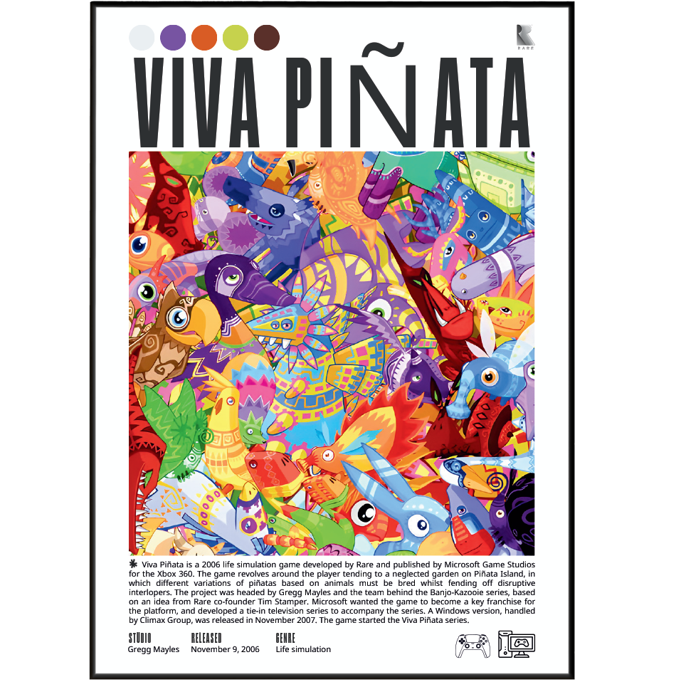 Viva Piñata Video Games Poster