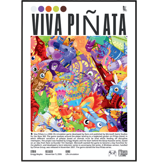 Viva Piñata Video Games Poster