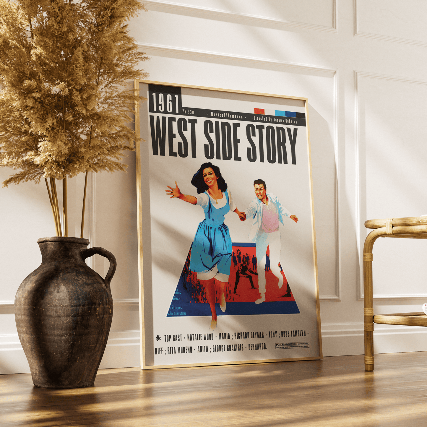 West Side Story 1961 romantic film poster — Tony Maria Romeo Juliet musical wall art print UK
