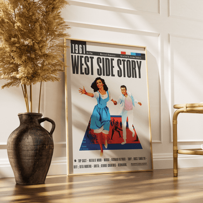 West Side Story 1961 romantic film poster — Tony Maria Romeo Juliet musical wall art print UK
