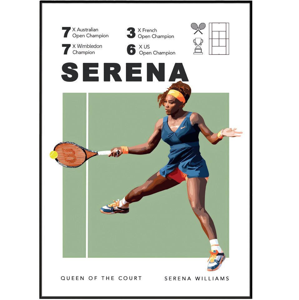 Serena Williams Tennis Posters
