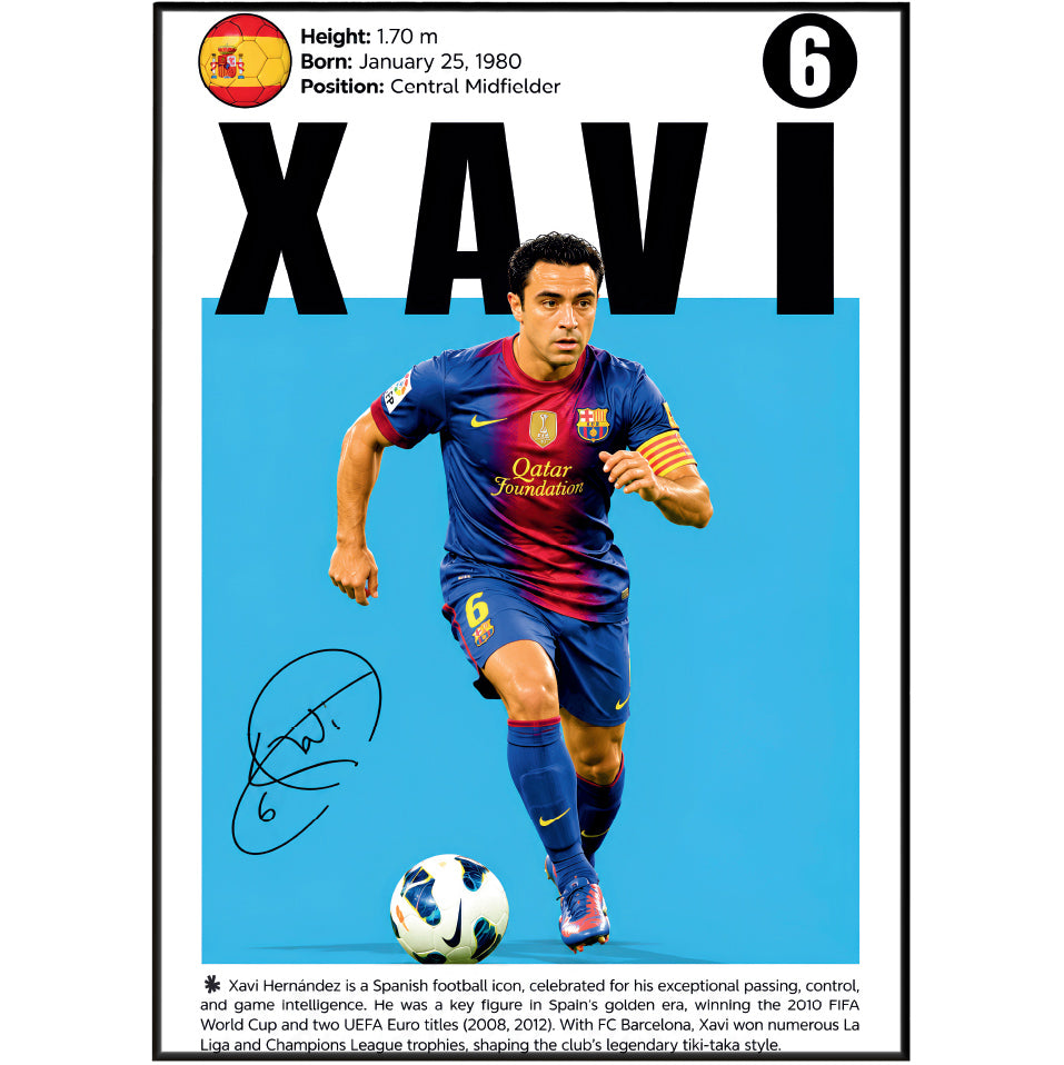 Xavi Hernández Poster poster print, view 3 – 98types