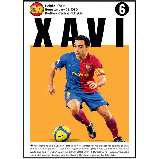 Xavi Hernández Poster poster print UK – 98types